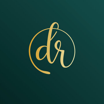 DR Initial Letter Logo Vector