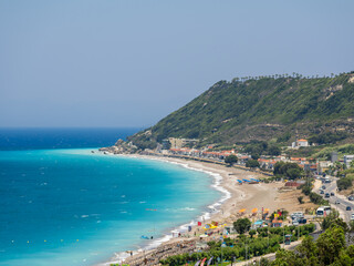 Fototapeta premium Coastal View of Rhodes Beach