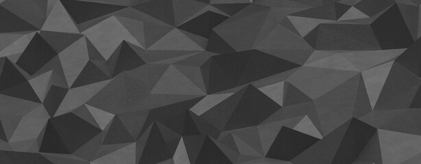 Obraz premium Monochromatic abstract background with textured geometric shapes and sharp edges.