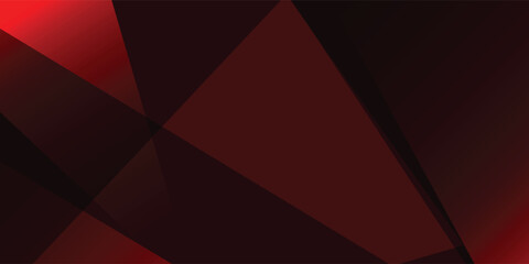 Abstract dark red geometric background with overlapping polygon shapes © Mall11
