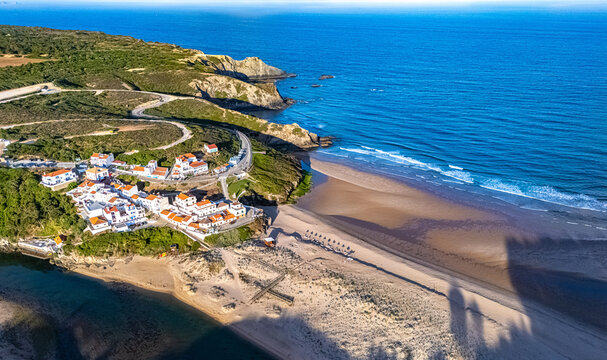 Beach near Odeceixe village in Aljezur, Algarve, Portugal