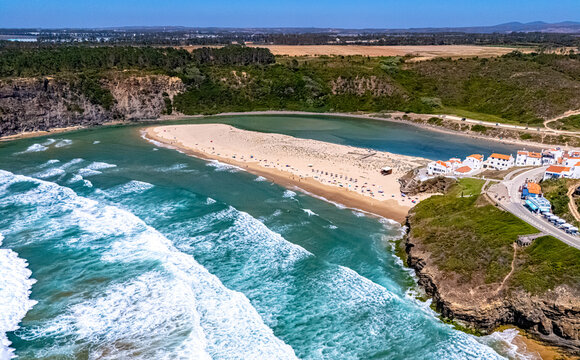 Beach near Odeceixe village in Aljezur, Algarve, Portugal