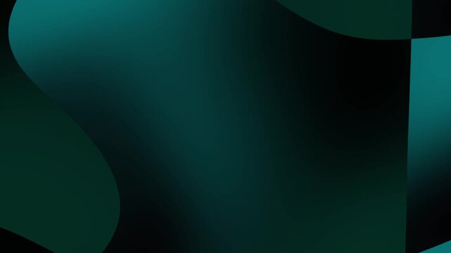 Dark teal background featuring smooth abstract fluid waves in a 4k loop