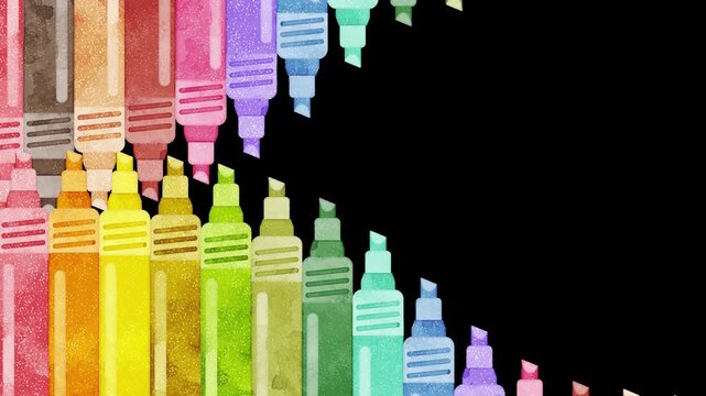 Colored Marker Transition Animation