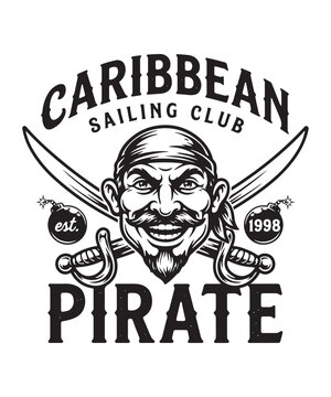 Caribbean Sailing Club Pirate Logo