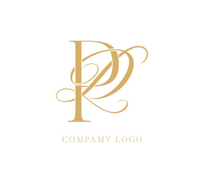 DP wedding letters logo monogram