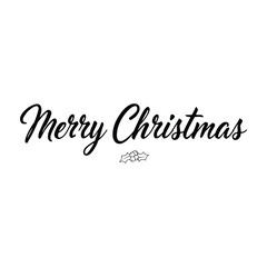 Fototapeta premium Merry Christmas Typography Vector Silhouette Designholiday