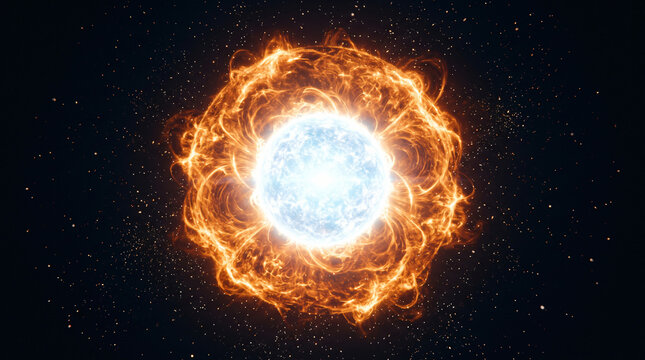 Vibrant explosion occurs in star outer space