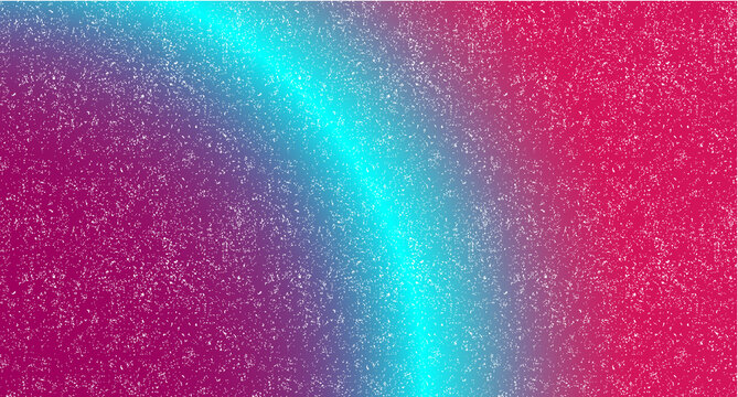 Magenta and Cyan Curved Grunge Gradient with Grainy Overlay