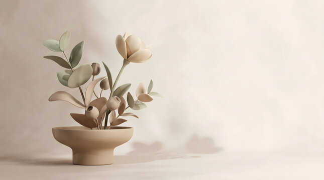 Botanical Product Pedestal Banner