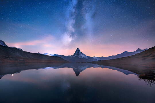 Matterhorn under the Milky Way: wonder, awe, and deep infinity