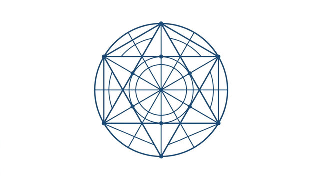 Geometric Sacred Geometry Mandala Design Pattern.