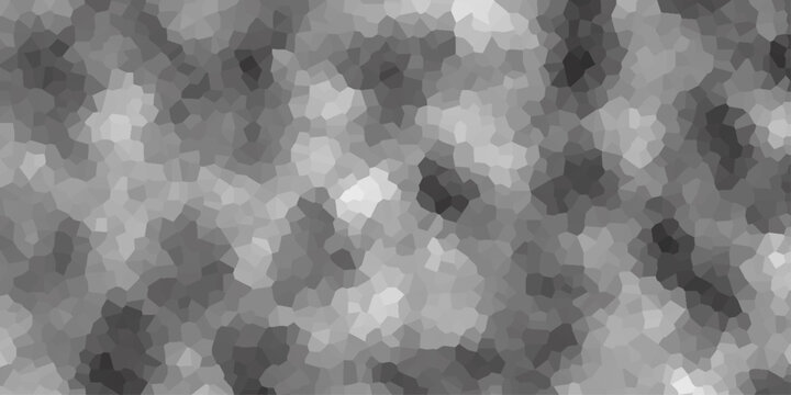 Uneven divisions creating an artistic broken effect. black and white abstract mosaic pattern background with geometric tile texture. Geometric seamless Polygon mosaic triangle Background.