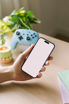Hand Holding Phone Mockup