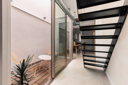 Courtyard Patio And Stairs