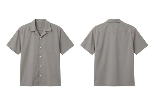 Half Sleeves button up shirt mock-up