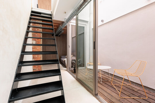 Staircase Beside Patio