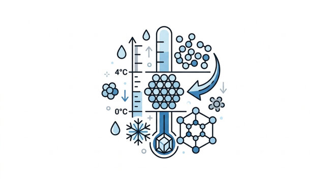 Scientific Research and Chemical Experiment Illustration.