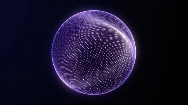 Abstract Blue Plasma Cells in Motion with Glowing Energy Spheres and Cosmic Light Background