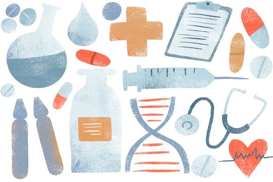 Medicine background illustration 