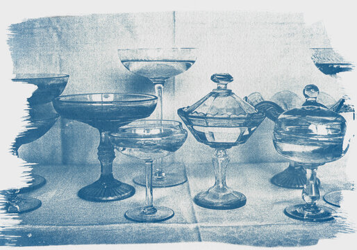 Crystal Objects On The Table