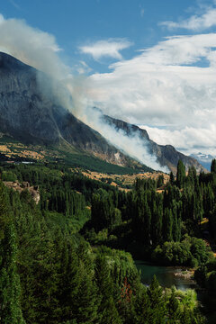 Wildfire Engulfing Cerro Mackay