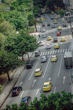 Traffic Beside Park