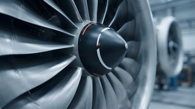
Close Up of Modern Aircraft Jet 
