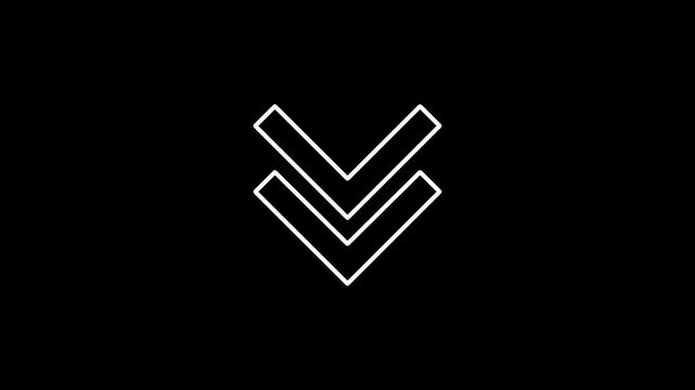 Minimalist intertwined l letters v shape logo