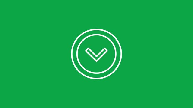 Green background with white checkmark icon
