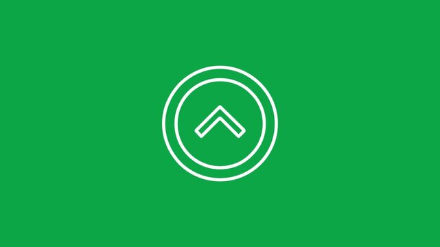 Abstract white symbol on green background