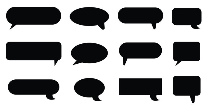 Bubble speech bubble set. Speech bubble comic symbol. vector and illustration