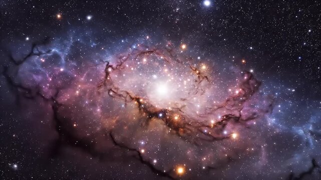 A stunning astronomical image showcases the vibrant colors and intricate details of a nebula against a backdrop of countless stars.
