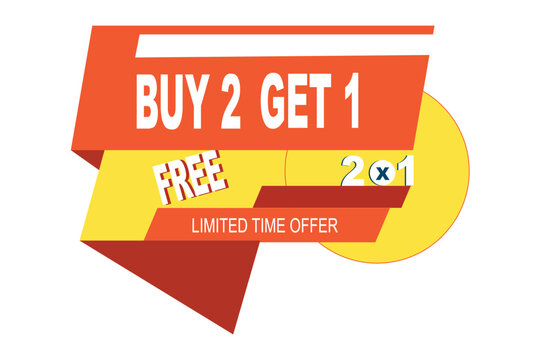Buy 2, Get 1 Free Promotional Banner Templates