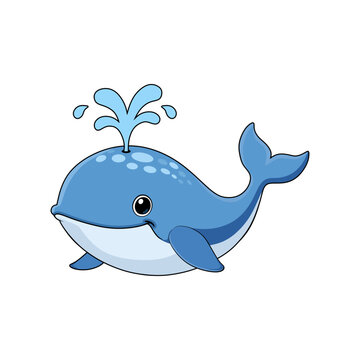 Wale Fish Icon Vector - Freshwater or Marine Fish, Fishing and Aquatic Animal Symbol
