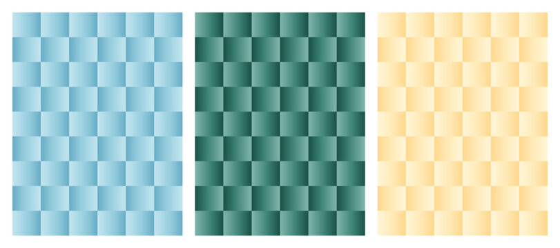 Abstract background with blue, green, and yellow gradient squares. Colorful geometric pattern design. Modern texture for creative projects