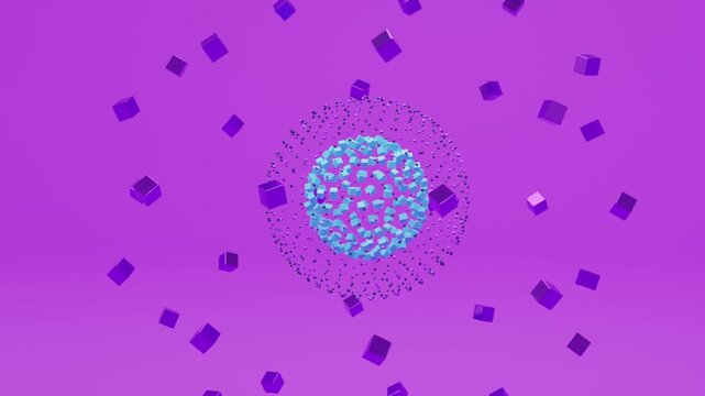 Modern abstract scene featuring geometric objects, realistic 3D render, elegant digital composition, premium background for visual communication, branding and presentations