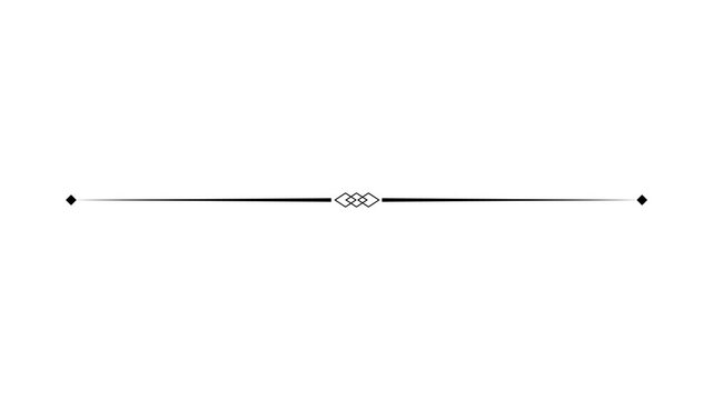 Thin horizontal black line design for divider, underline, minimal poster, modern template, and graphic layout element on transparent background.
