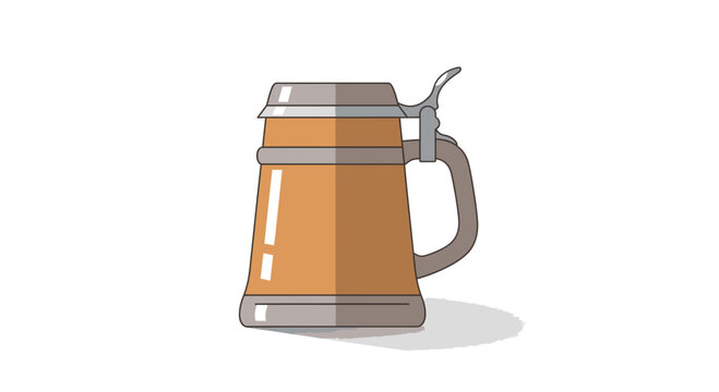 Steel Beer Mug With Handle.