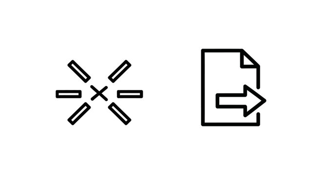 Data export and catalog CSV file icons set with document transfer database business technology interface information management download software processing analysis computing