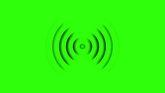 Radio waves waves background. network tower produced radio wave concept. Radio Waves in Circle Form, Radio wave signal animated background. Motion graphics of signal identification area