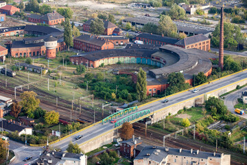 Fototapeta premium Gniezno aerial view