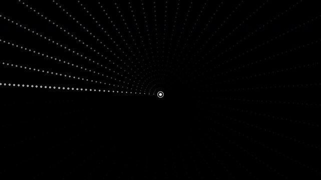 Visual pattern of light dots on a dark background