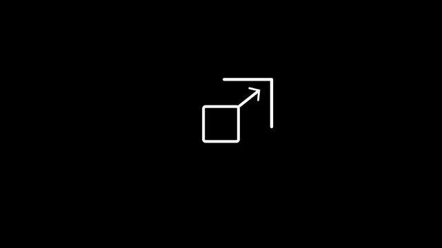 scalability icon animation. full screen icon
