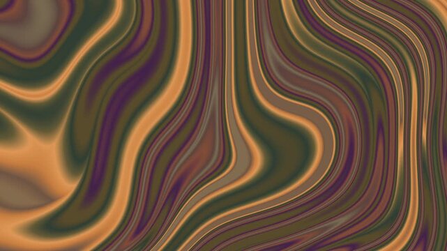 Multi-Colored Olive And Purple Oil Paint Marble Mixture For Creative Motion Graphic Loops