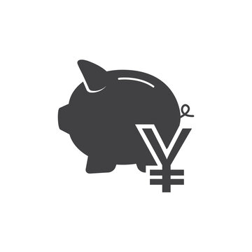 Piggy bank icon. Piggy bank savings icon. Vector illustration.