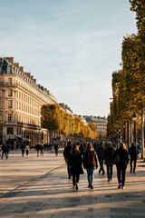 Obraz premium Walking Tour Through Historic Paris Streets