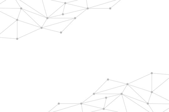 Abstract Grey Network Connection Background. Modern Technology. Vector Illustration