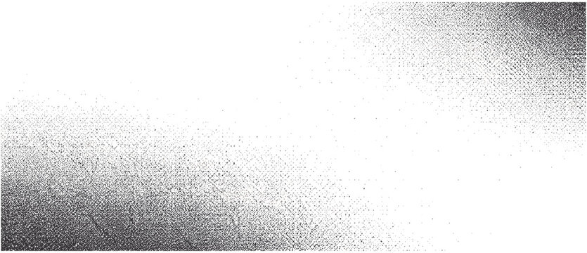Halftone stipple texture with fine particle grain, sand speckles, subtle noise gradient and rough grunge overlay for vintage abstract vector background