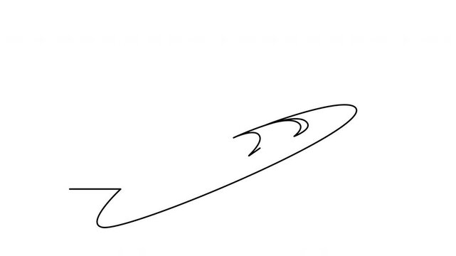 Self Drawing Animation of French Baguette